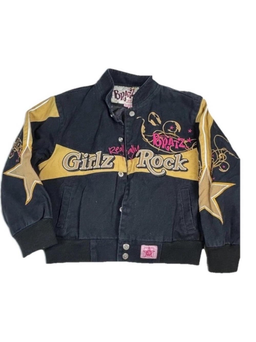 Bratz Jacket Black & Gold Girlz “Really” Rock
Bomber Jacket